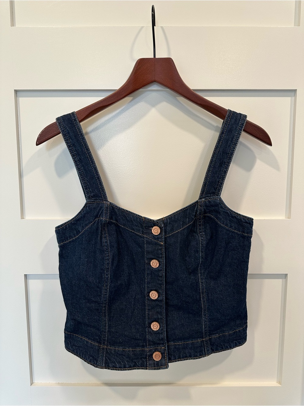GAP Dark Denim Crop Top